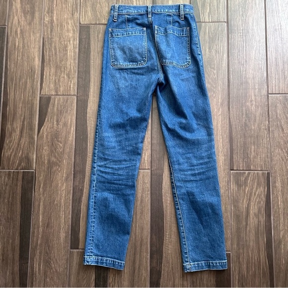 Madewell Classic Straight Full Length Jeans Marfield Wash Surplus Pocket Edition - Picture 8 of 11